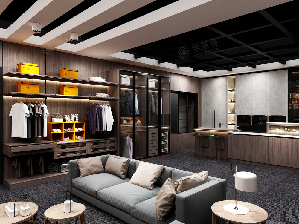 展厅design | 诺梵希全屋定制 - 橱柜设计-定制家具效果图设计-广告