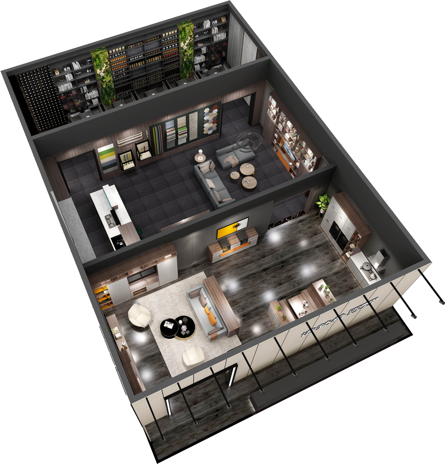 展厅design | 诺梵希全屋定制 - 橱柜设计-定制家具效果图设计-广告